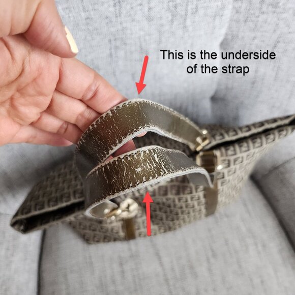 Authentic Fendi Zucchino Tote Charm Canvas Small - Picture 12 of 16